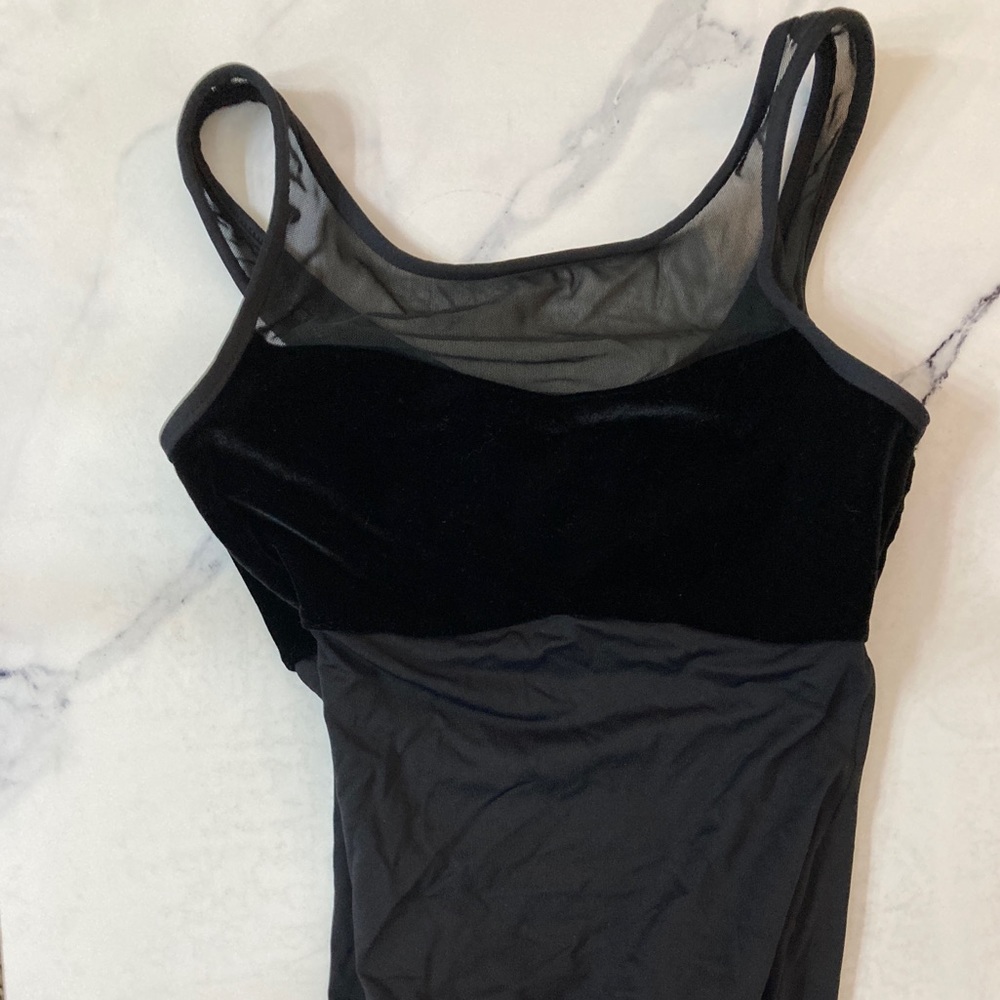 Velvet mesh leotard women’s S